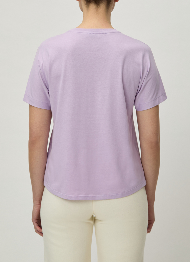 T-Shirt Rundhals 1/2 Arm, Soft Lavender Rückansicht