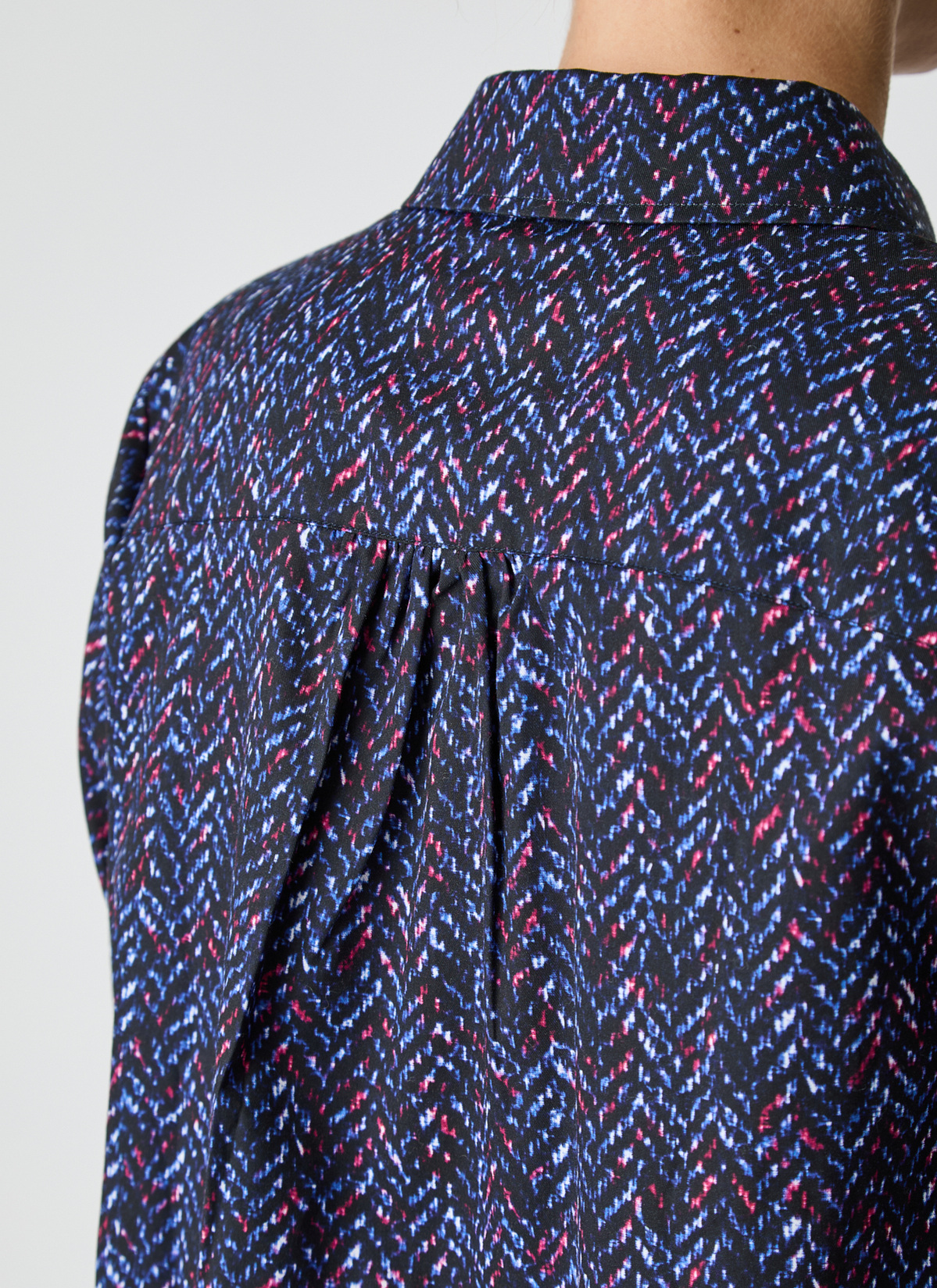 Bluse 1/1 Arm, Navy Detailansicht 2