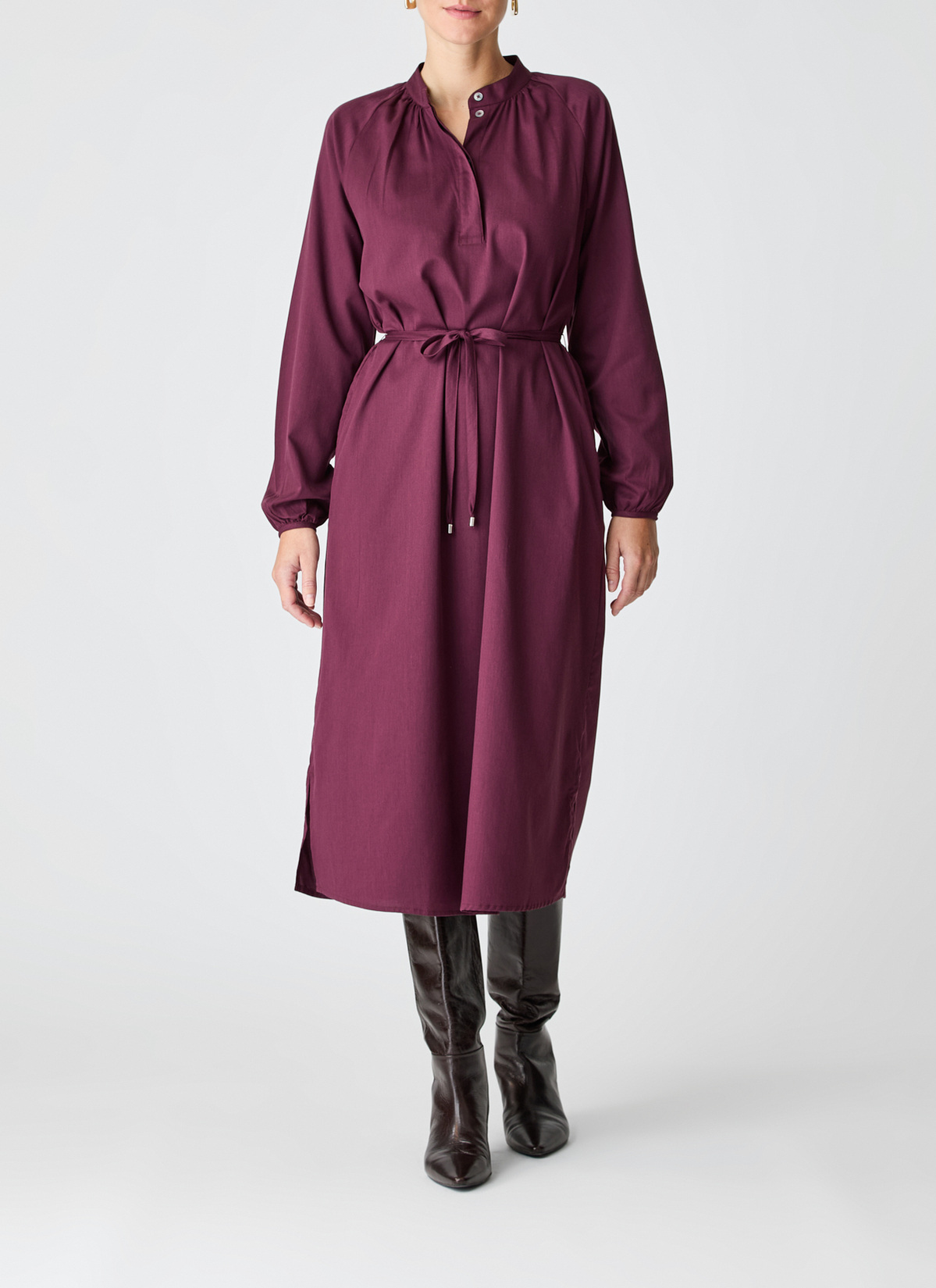 Kleid, Oxid Red Detailansicht 1