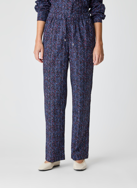 T-Shirt Rundhals 1/2 Arm Navy Frontansicht