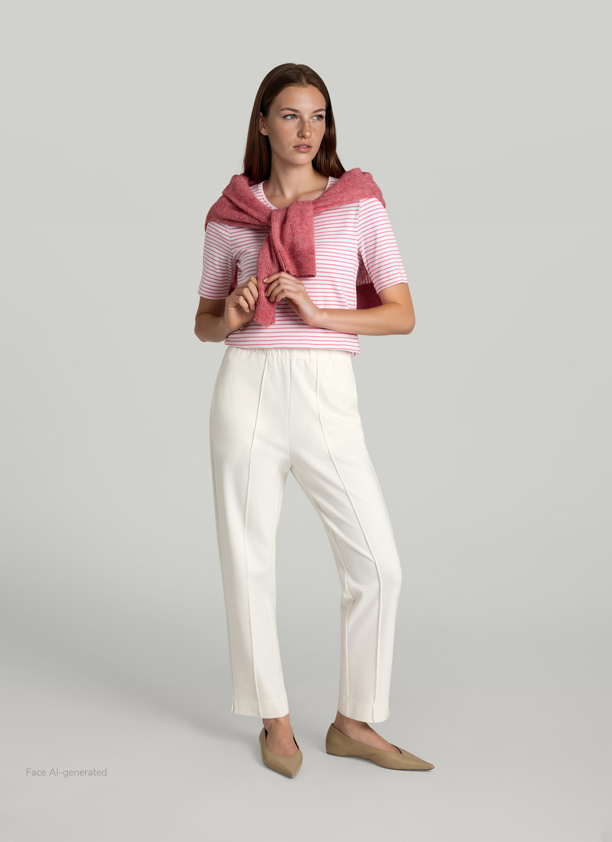 Hose, New White Detailansicht 2