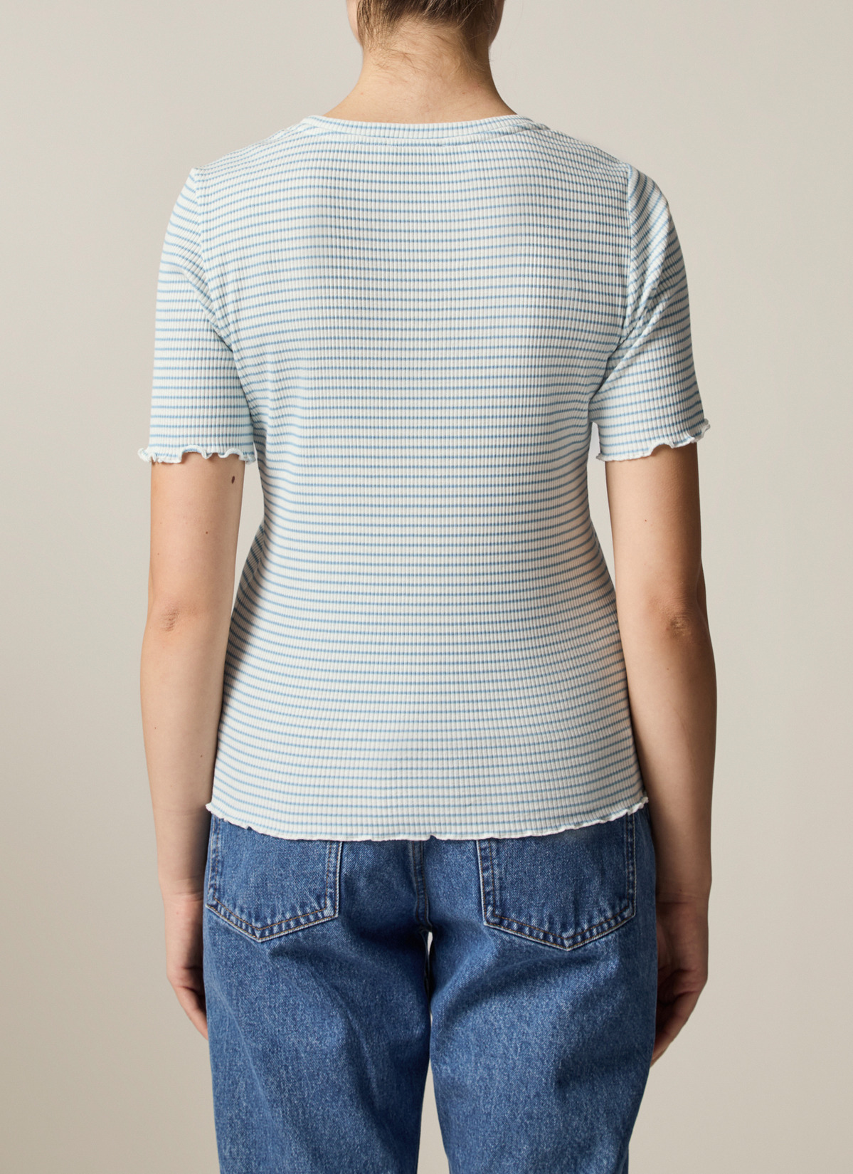 T-Shirt Rundhals 1/2 Arm, Sea Foam Rückansicht