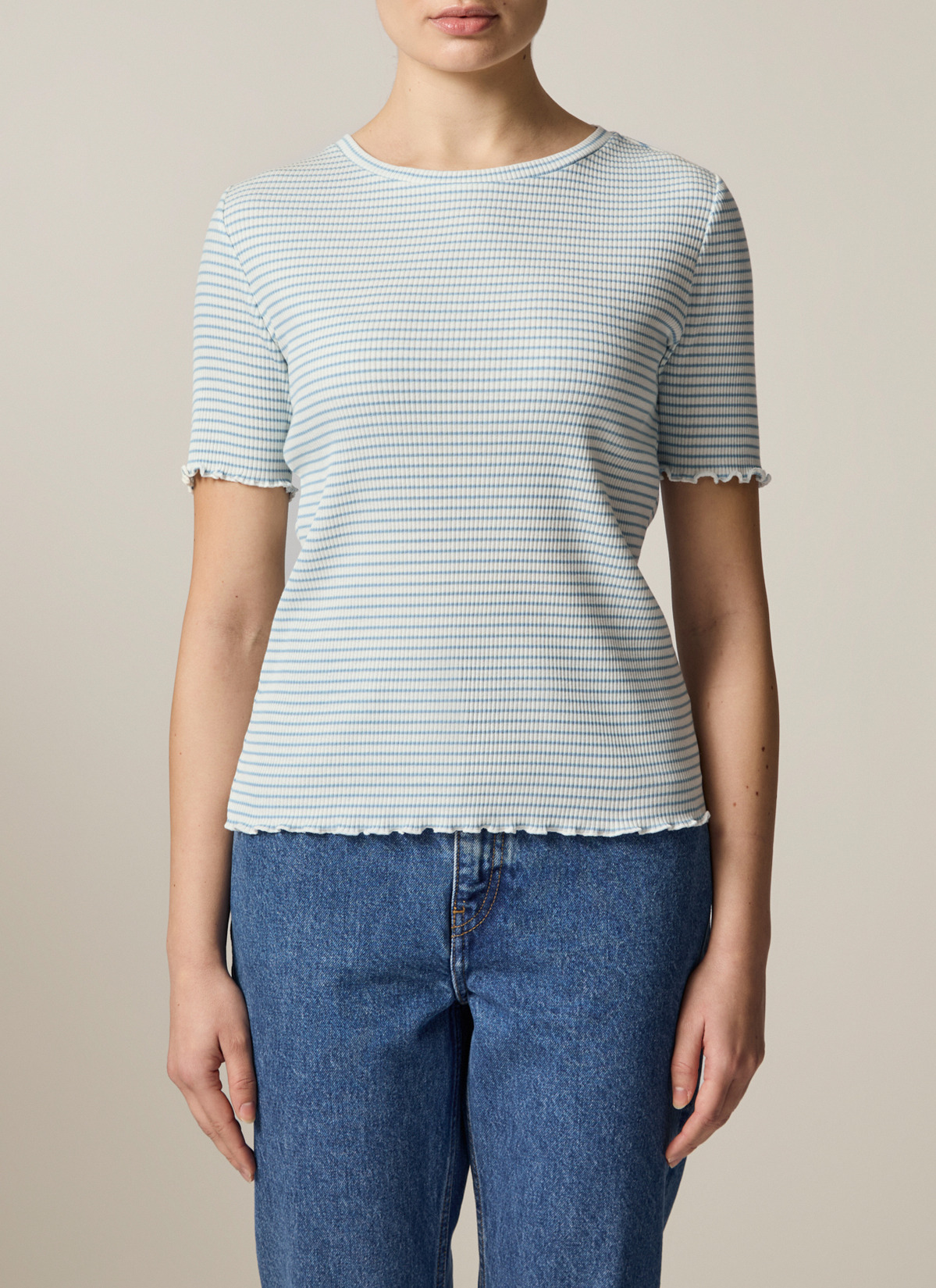 T-Shirt Rundhals 1/2 Arm, Sea Foam Detailansicht 1