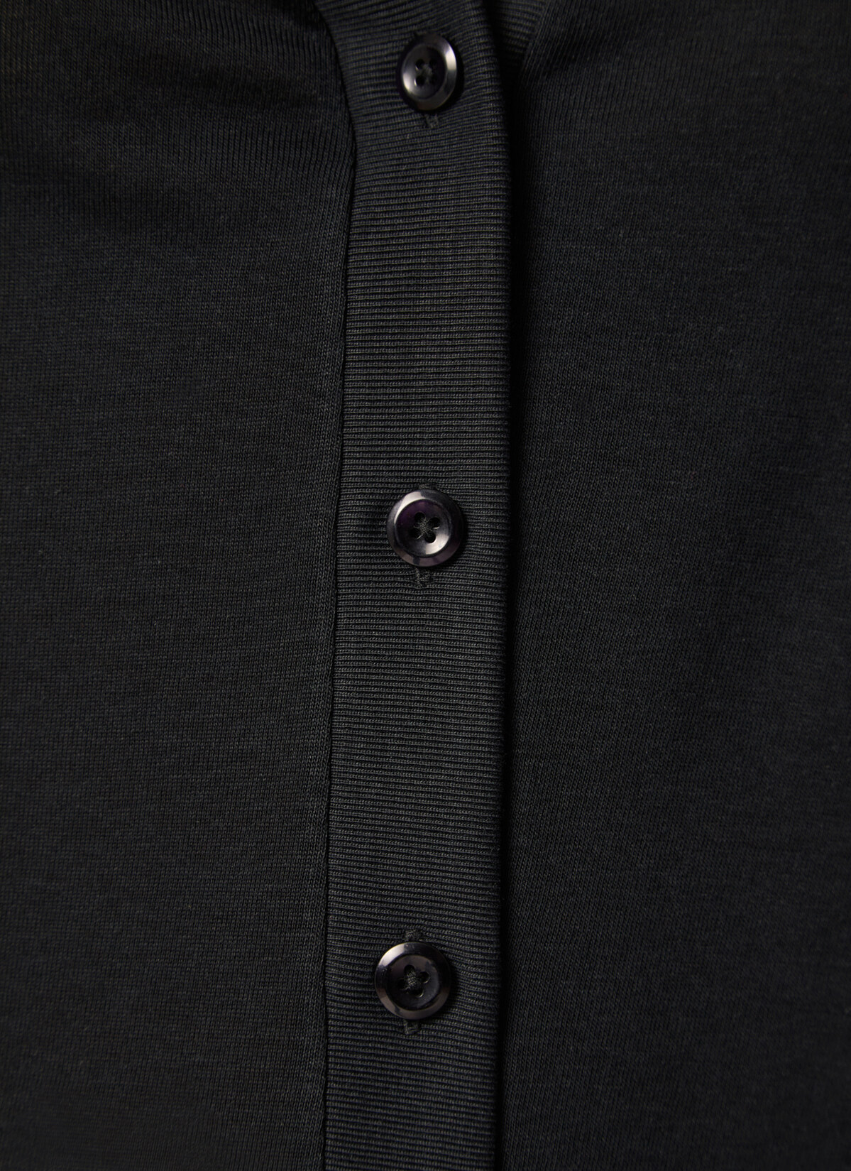 T-Shirt Rundhals 1/2 Arm, Black Detailansicht 2