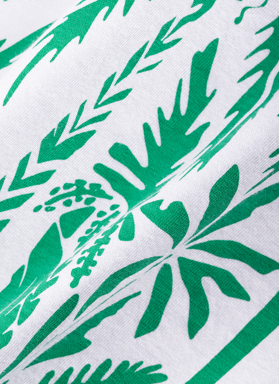 T-Shirt Rundhals 1/2 Arm Jade Green Frontansicht