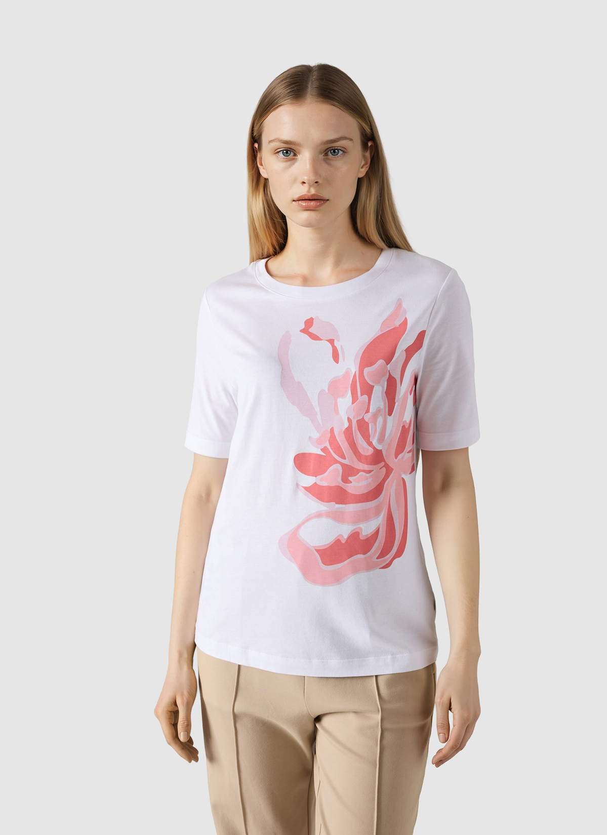T-Shirt Rundhals 1/2 Arm, Coral Reef Frontansicht