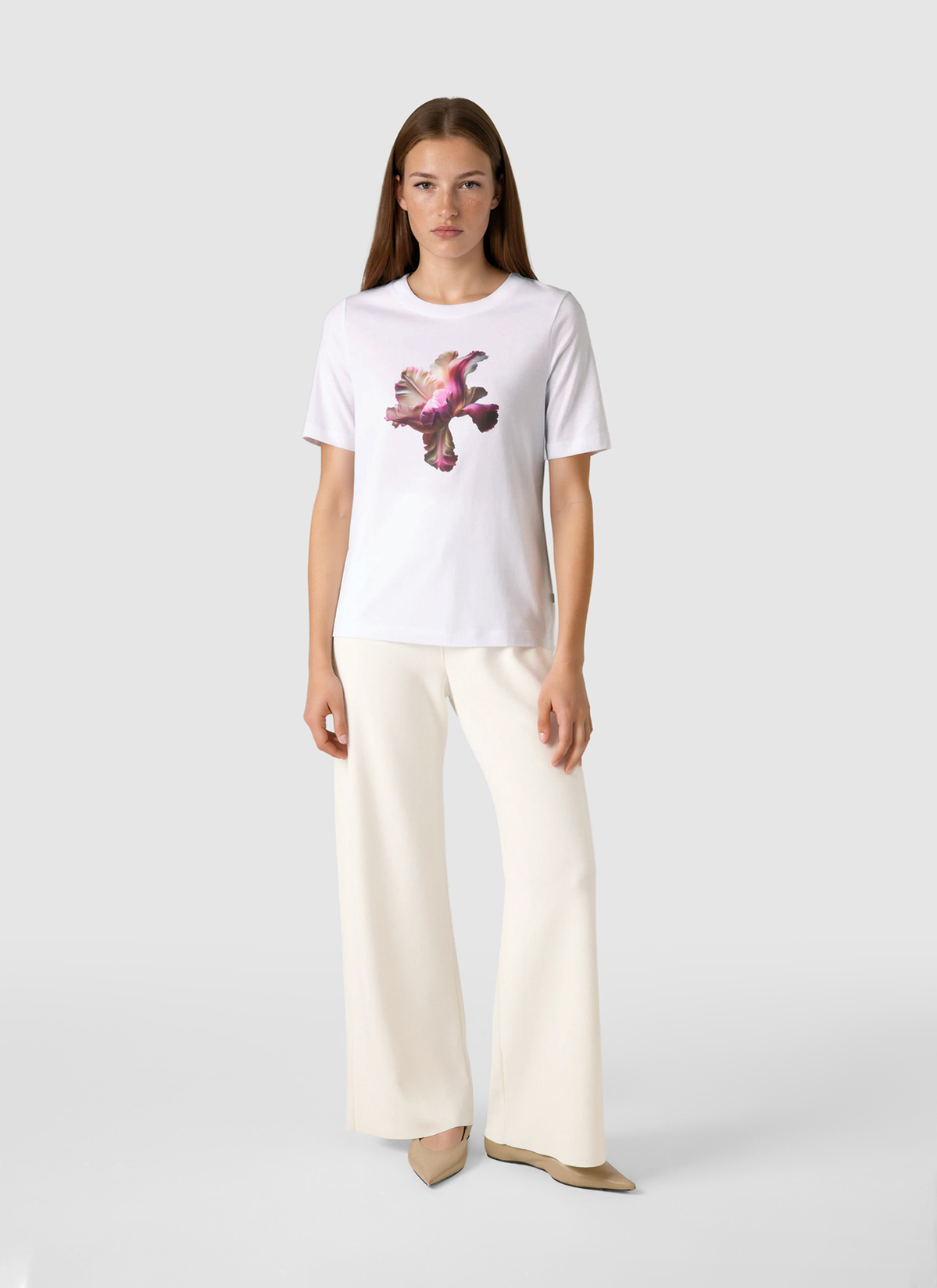 T-Shirt Rundhals 1/2 Arm, Chateau Rose Detailansicht 2