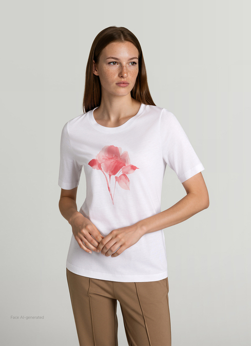 T-Shirt Rundhals 1/2 Arm width=