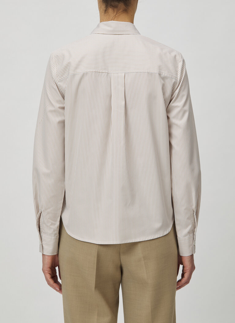 Bluse 1/1 Arm, Light Khaki Rückansicht