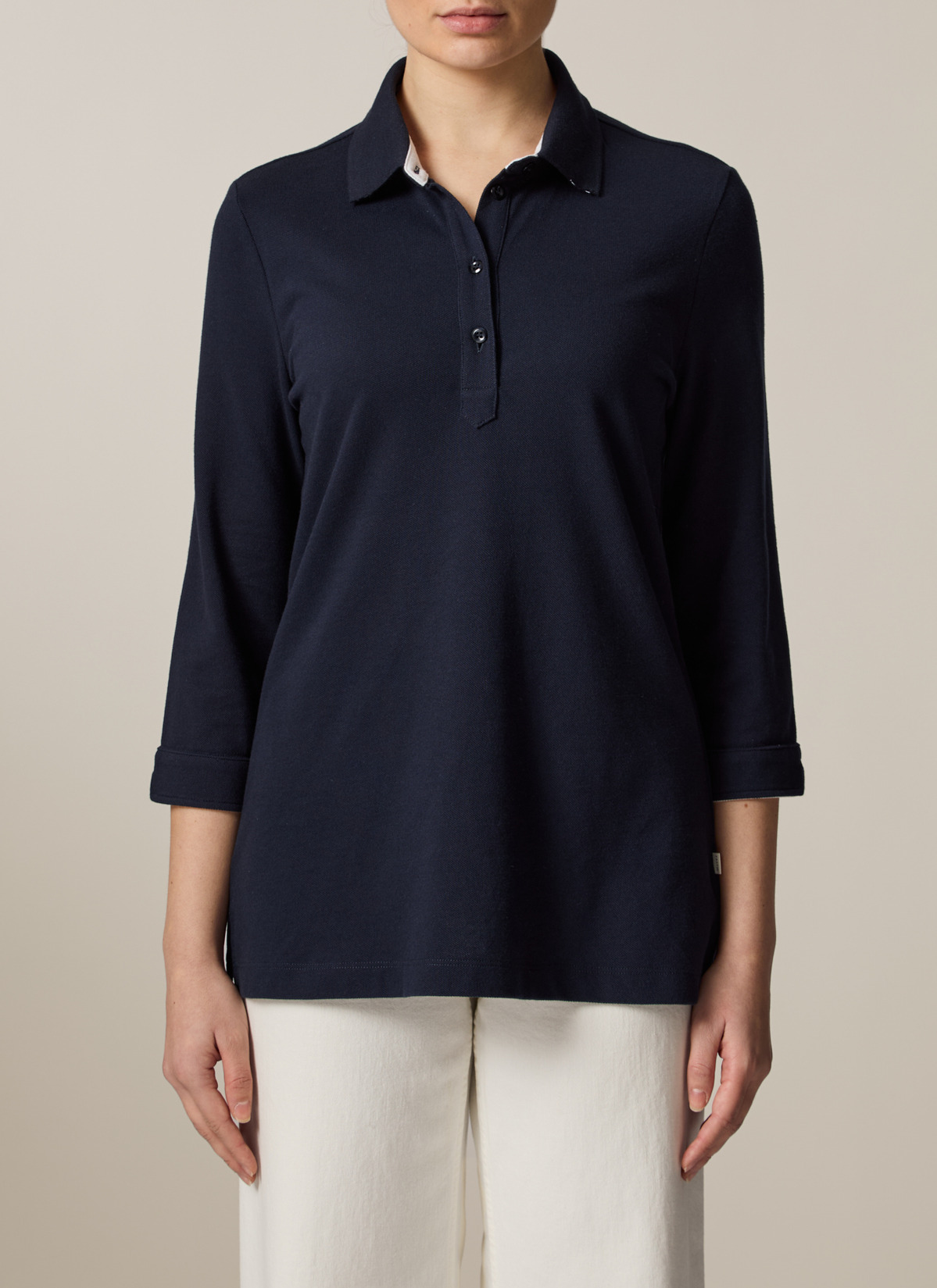 Poloshirt, Navy Detailansicht 1