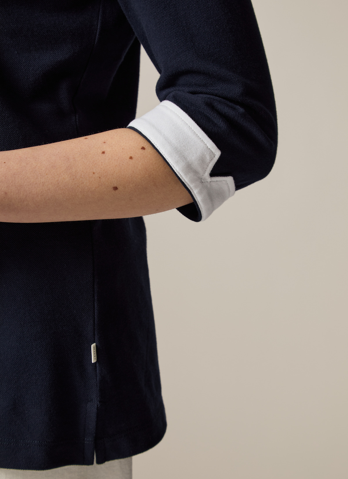 Poloshirt, Navy Detailansicht 2