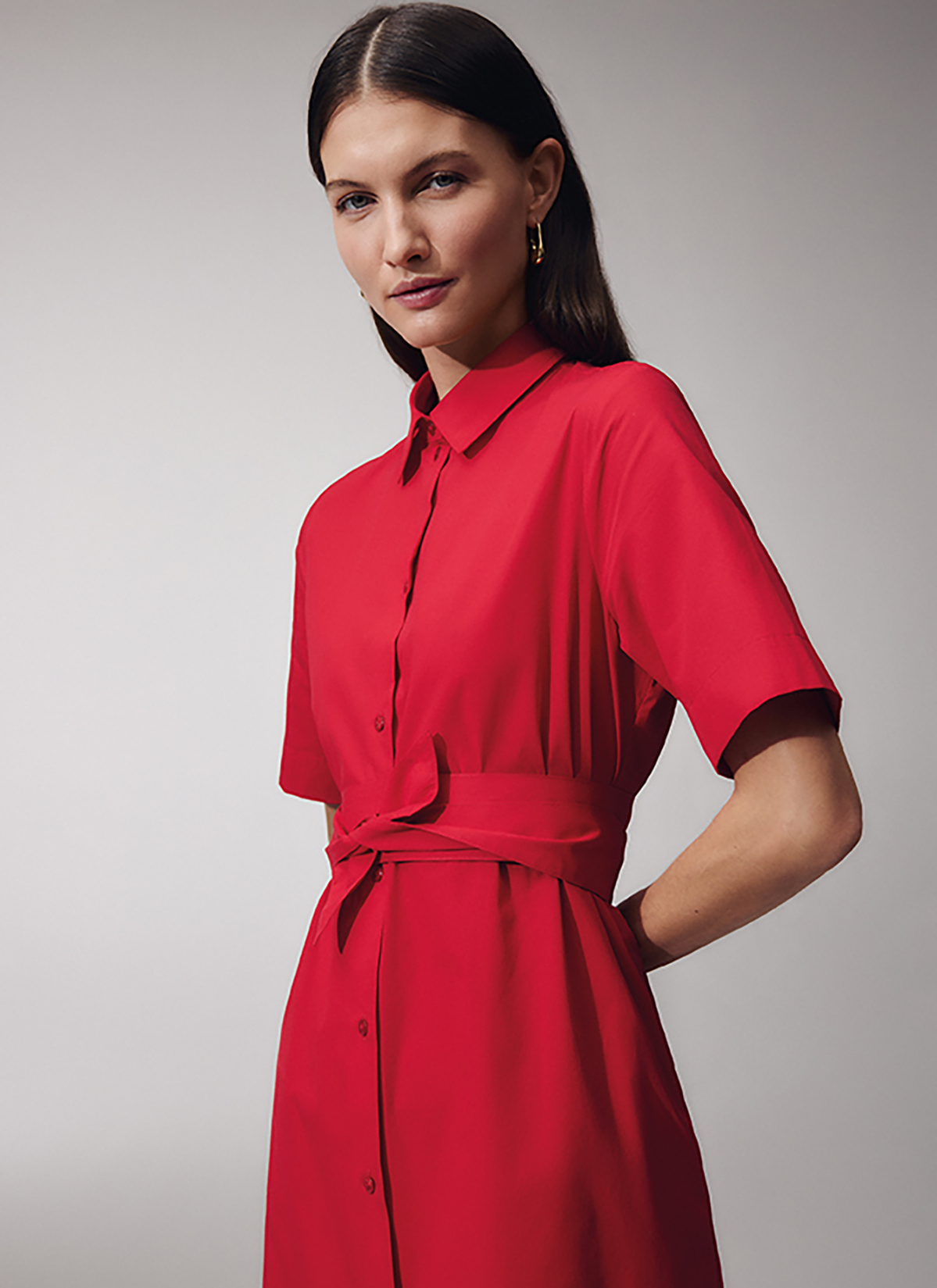 Kleid, Lychee Red Frontansicht