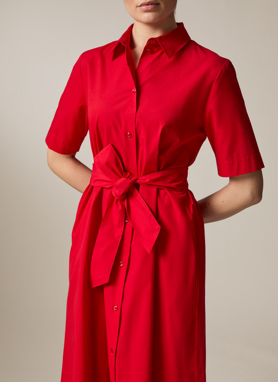 Kleid Lychee Red Frontansicht