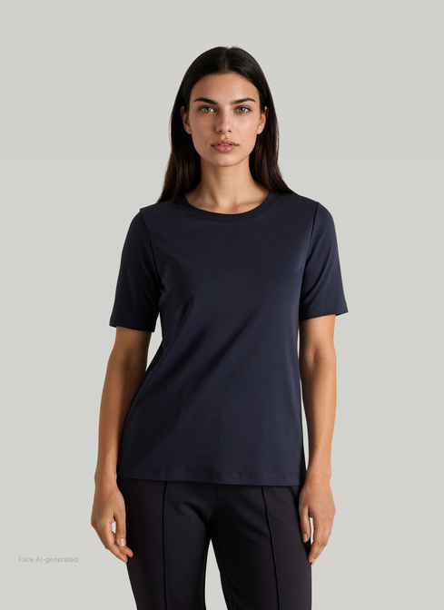 T-Shirt Rundhals 1/2 Arm width=