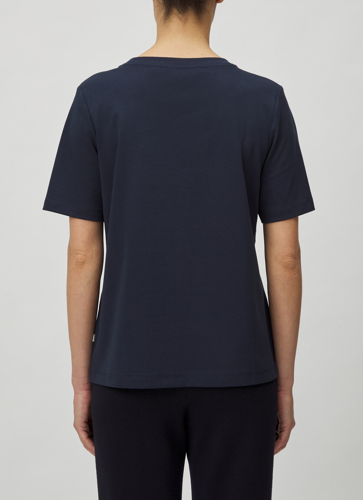 T-Shirt Rundhals 1/2 Arm, Navy Rückansicht