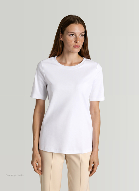 T-Shirt Rundhals 1/2 Arm width=