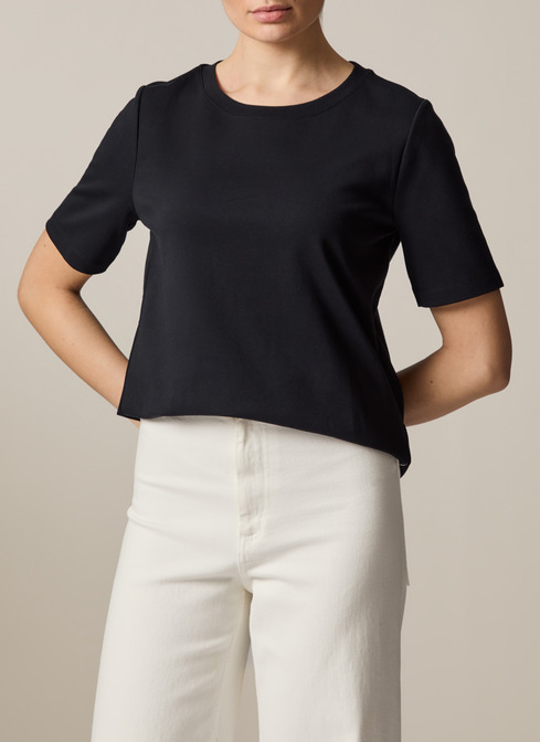 T-Shirt Rundhals 1/2 Arm width=