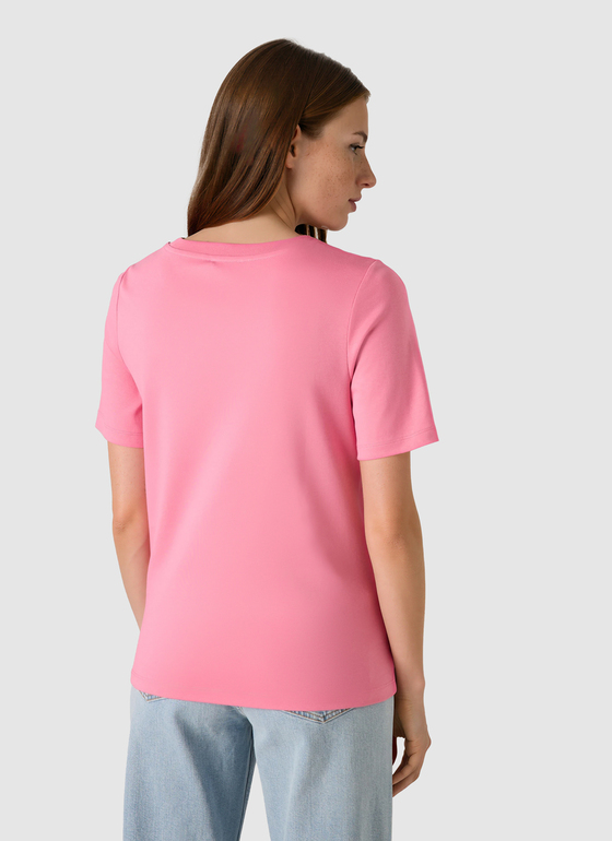 T-Shirt Rundhals 1/2 Arm Chateau Rose Frontansicht
