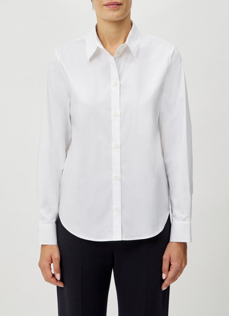 Bluse 1/1 Arm, Pure White Frontansicht