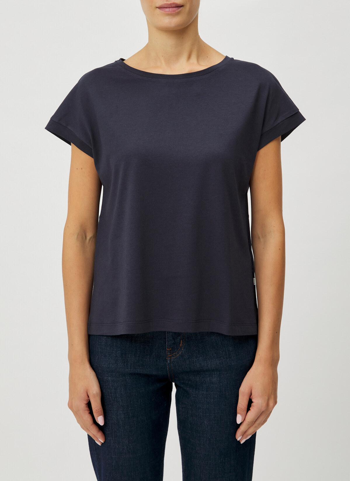 T-Shirt Set Rundhals, Navy Detailansicht 1