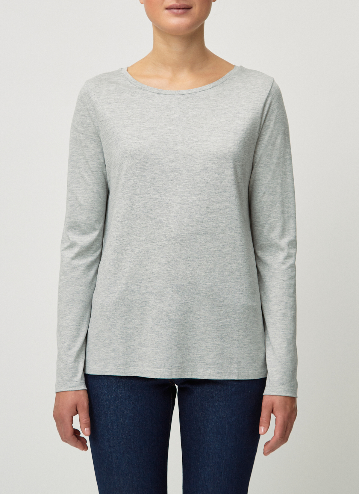 T-Shirt Rundhals 1/2 Arm, Silver Fox Detailansicht 1