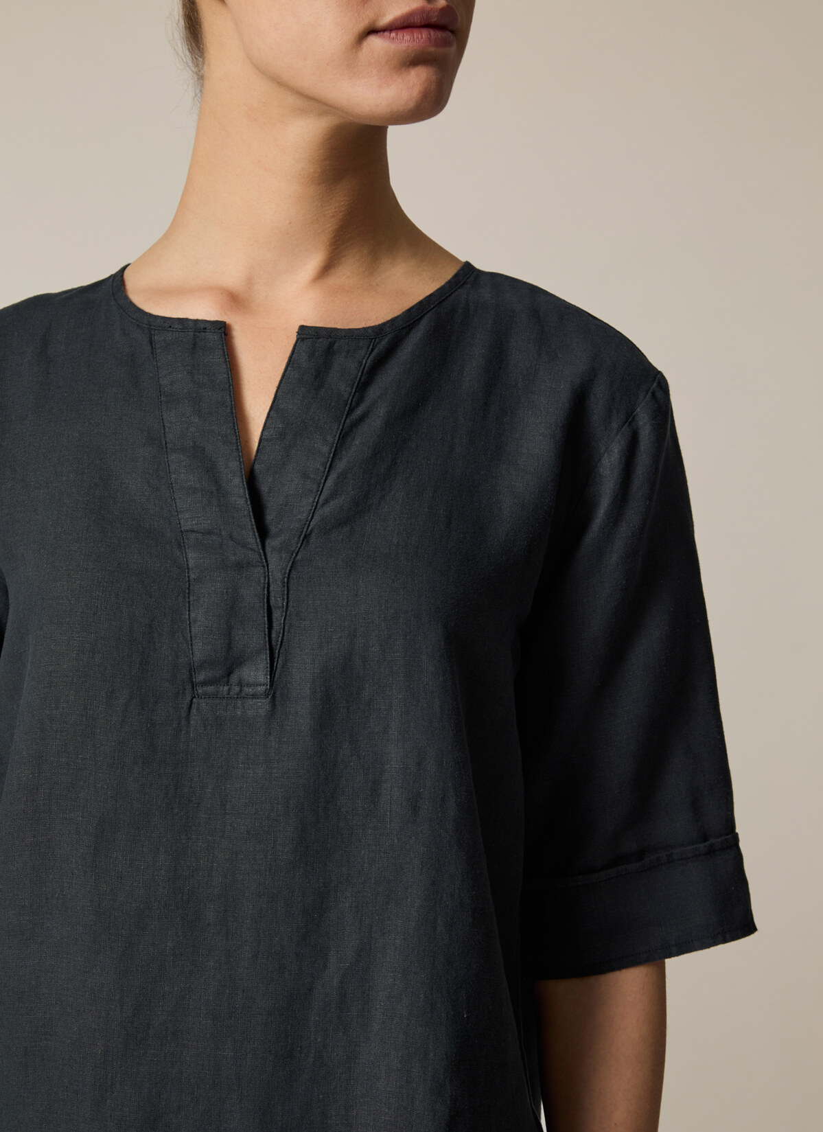 Bluse 1/2 Arm, Black Detailansicht 1