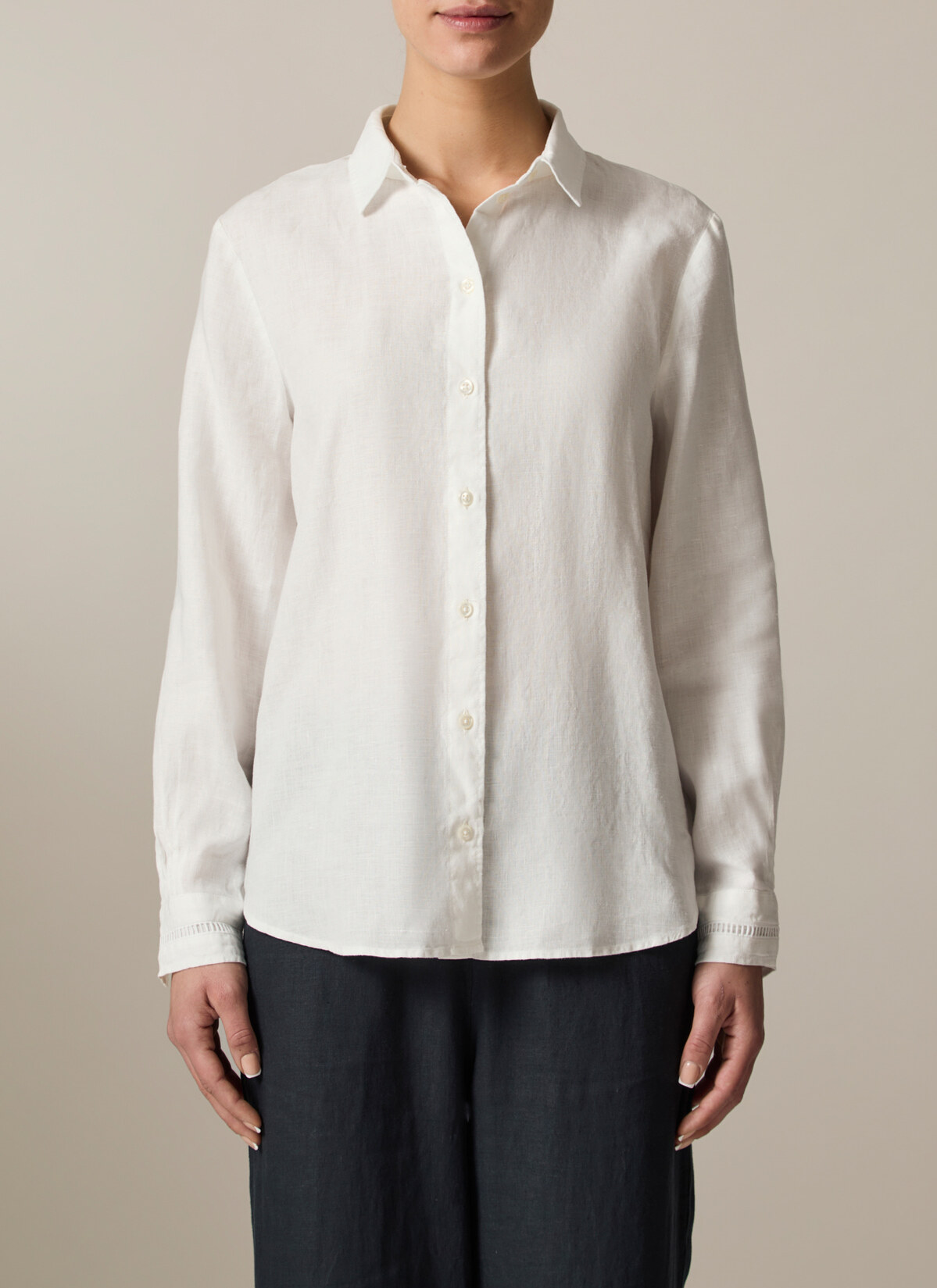 T-Shirt Rundhals, New White Frontansicht