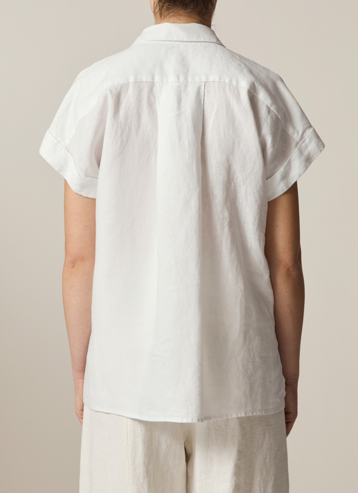 Bluse o. Arm, New White Rückansicht