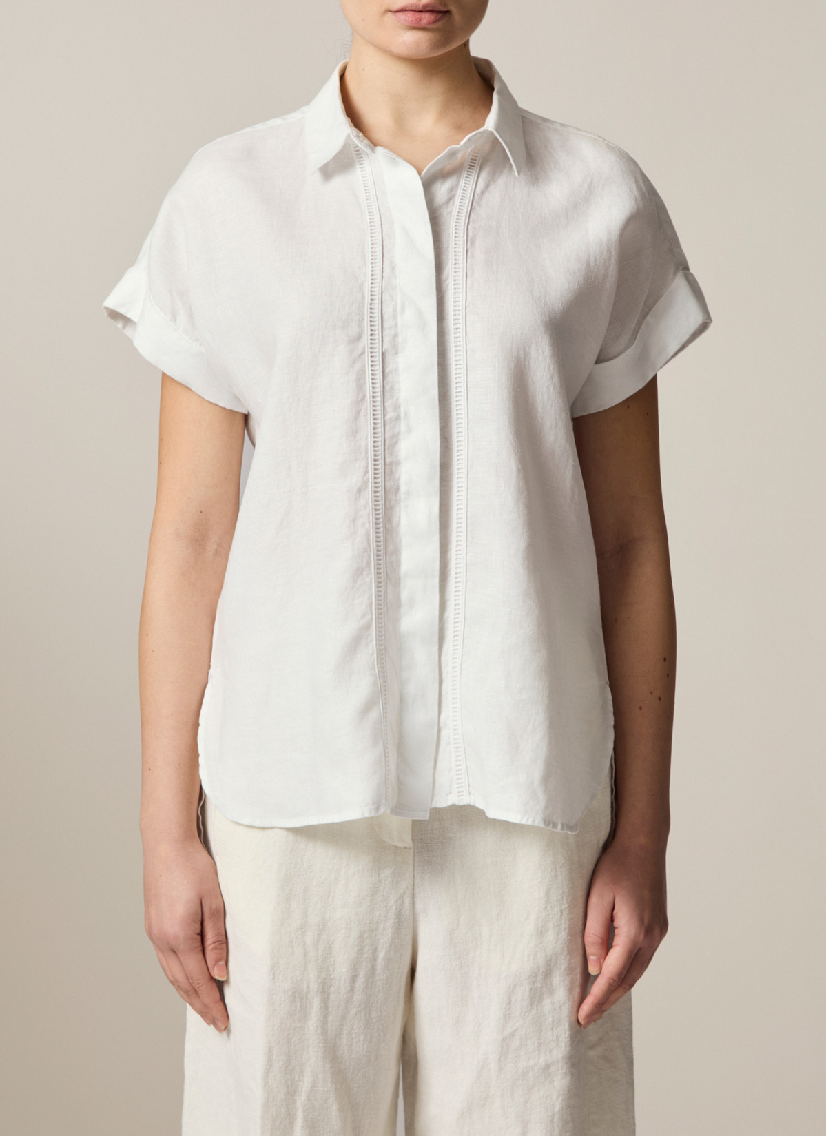 Bluse o. Arm, New White Detailansicht 1