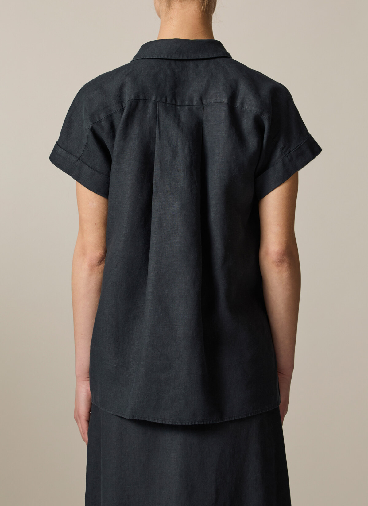 Bluse o. Arm, Black Rückansicht