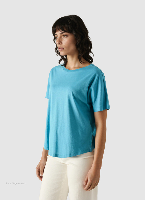Shirt Polohemd Delphinium Blue Frontansicht
