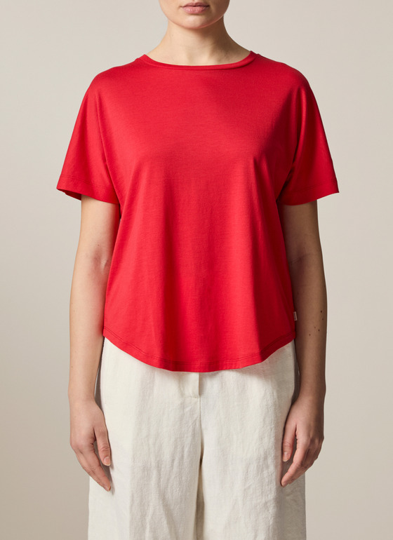 Shirt Polohemd Lychee Red Frontansicht