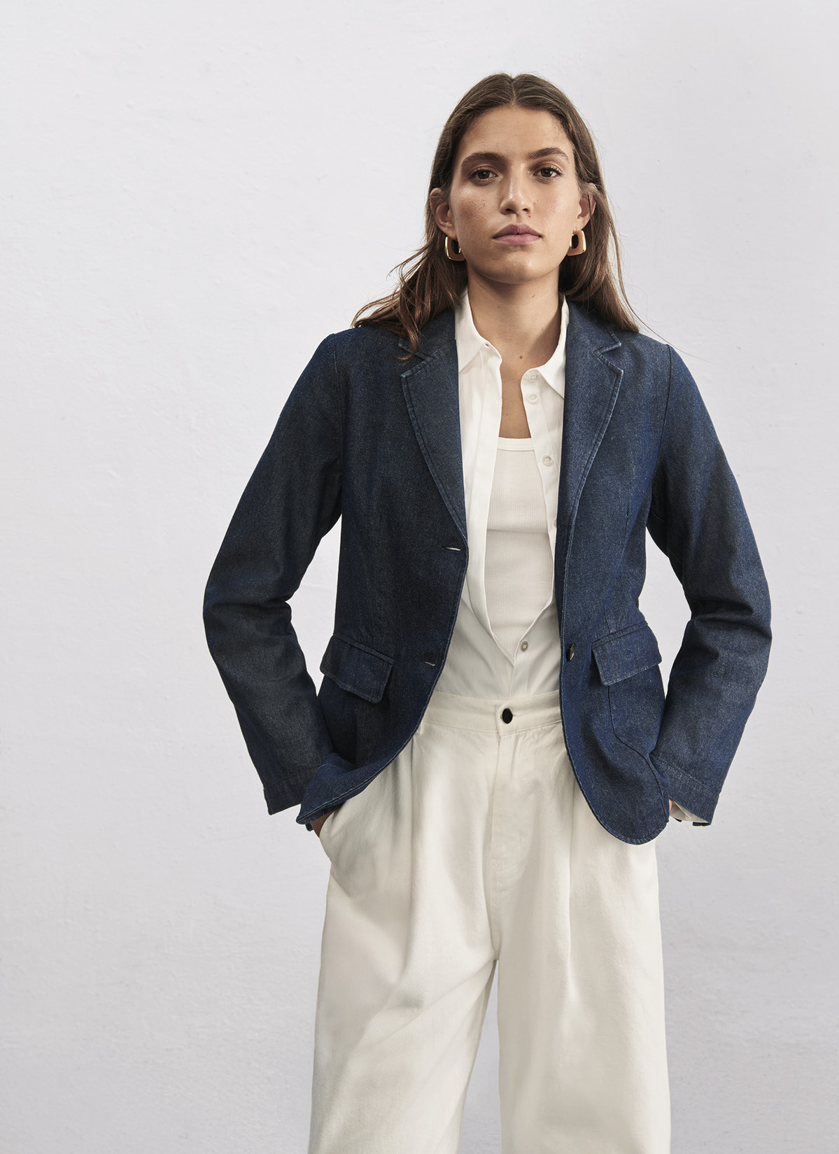 Jacke Web, Navy Frontansicht