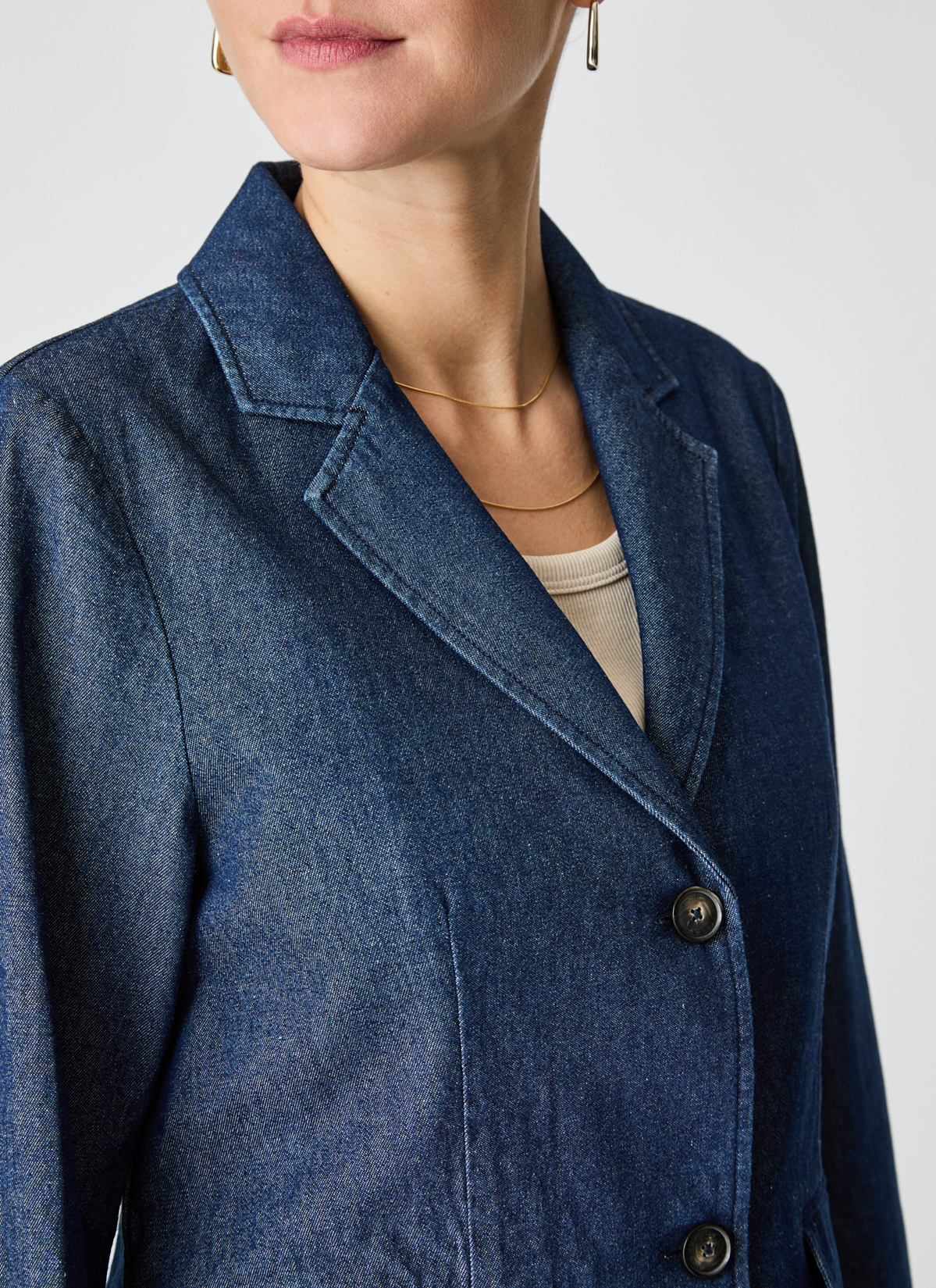 Jacke Web, Navy Detailansicht 2