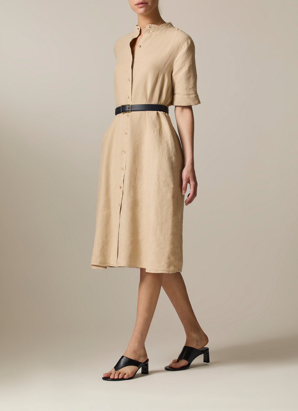 Kleid, Beach Brown Frontansicht