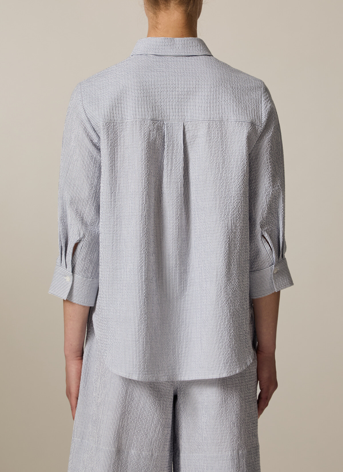 Bluse 3/4 Arm, Mystic Blue Rückansicht