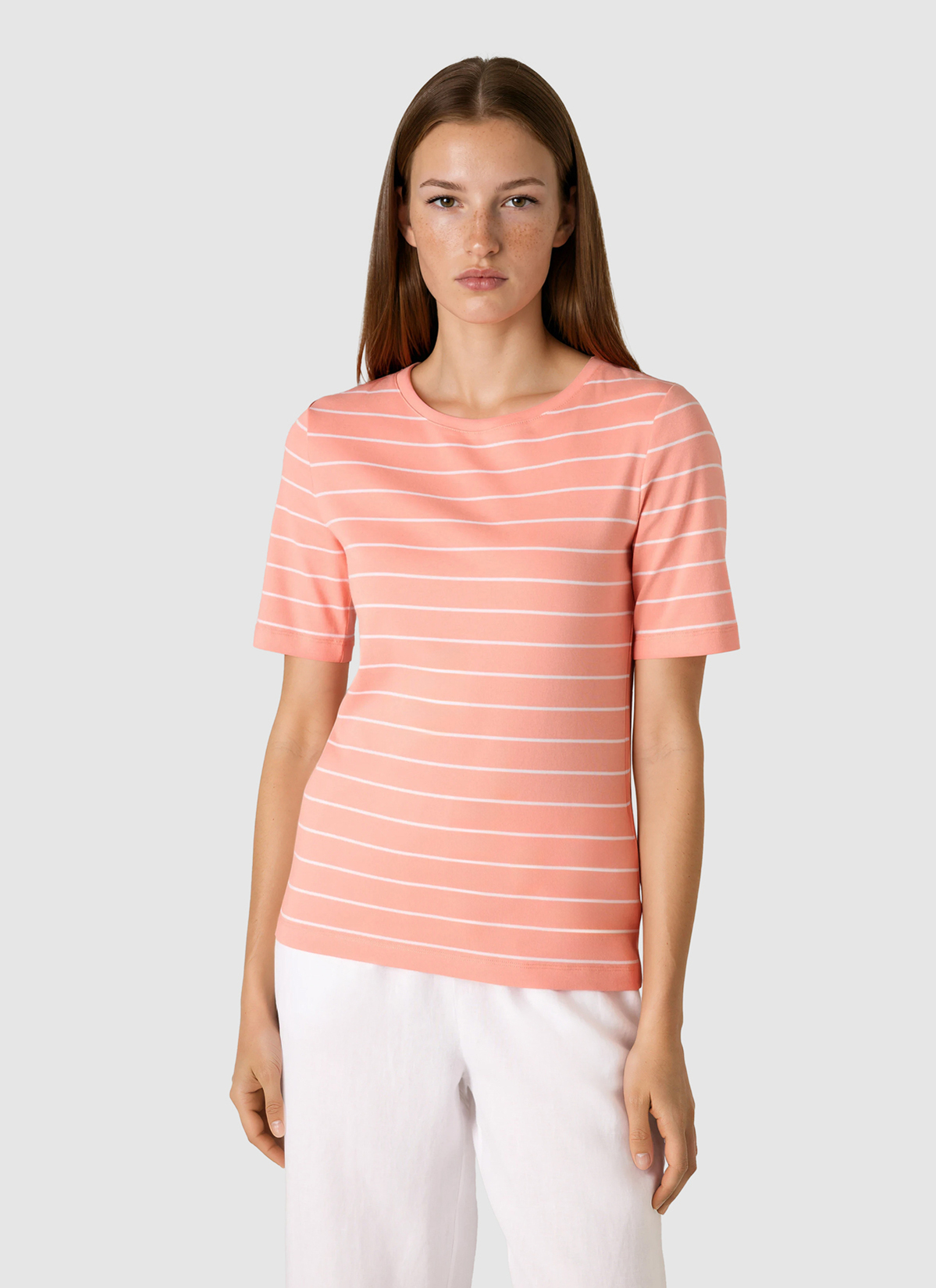 T-Shirt Rundhals 1/2 Arm, Coral Reef Frontansicht