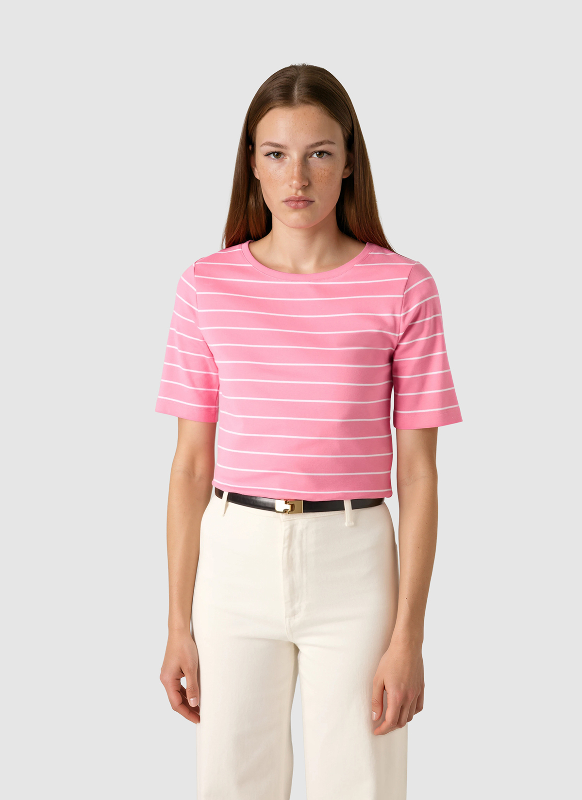 T-Shirt Rundhals 1/2 Arm, Chateau Rose Detailansicht 2