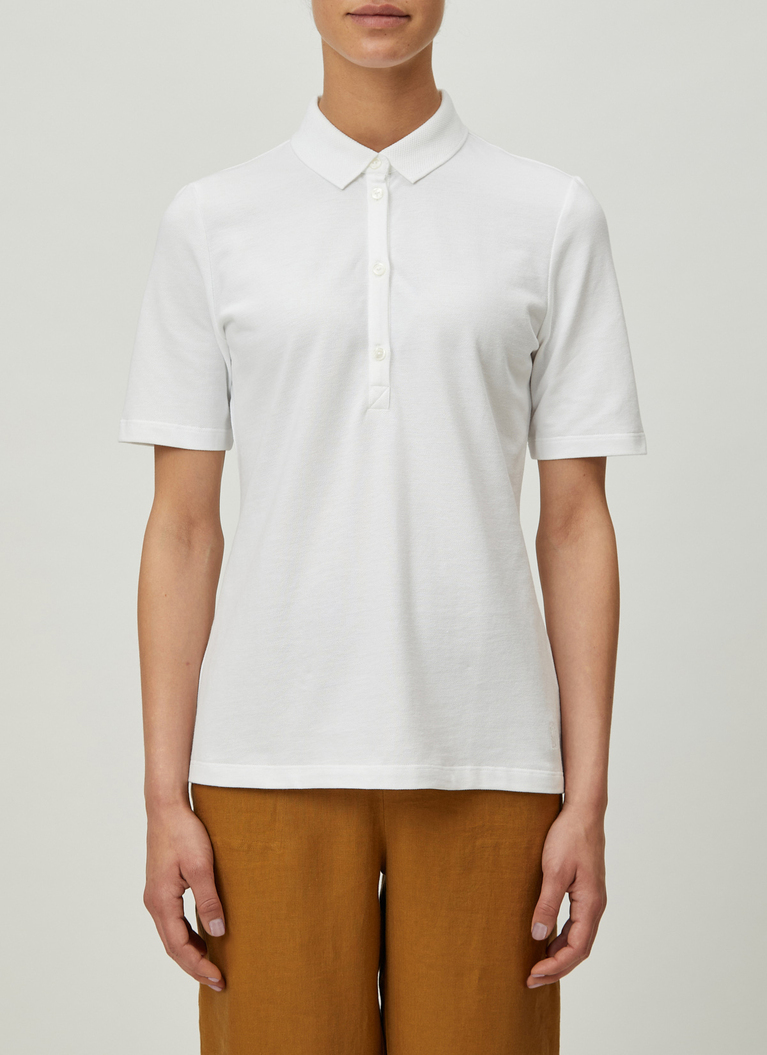 Shirt Polohemd, Pure White Frontansicht