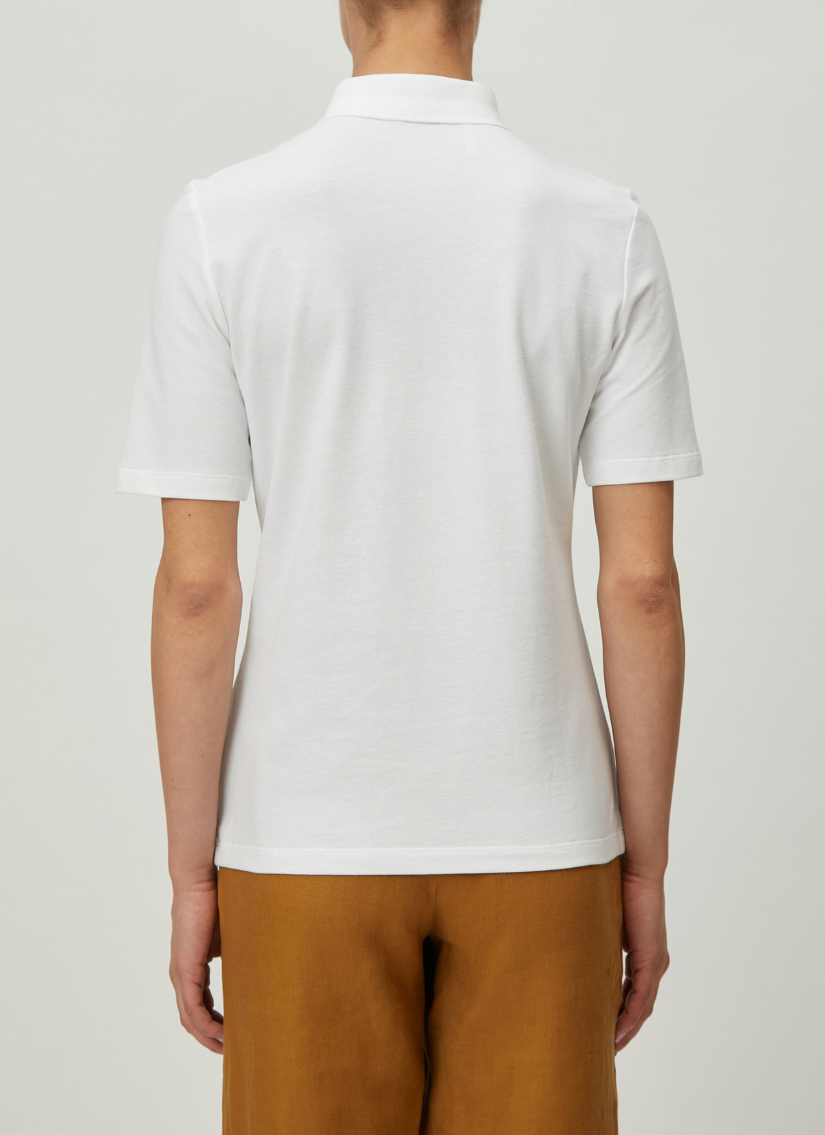 Shirt Polohemd, Pure White Rückansicht