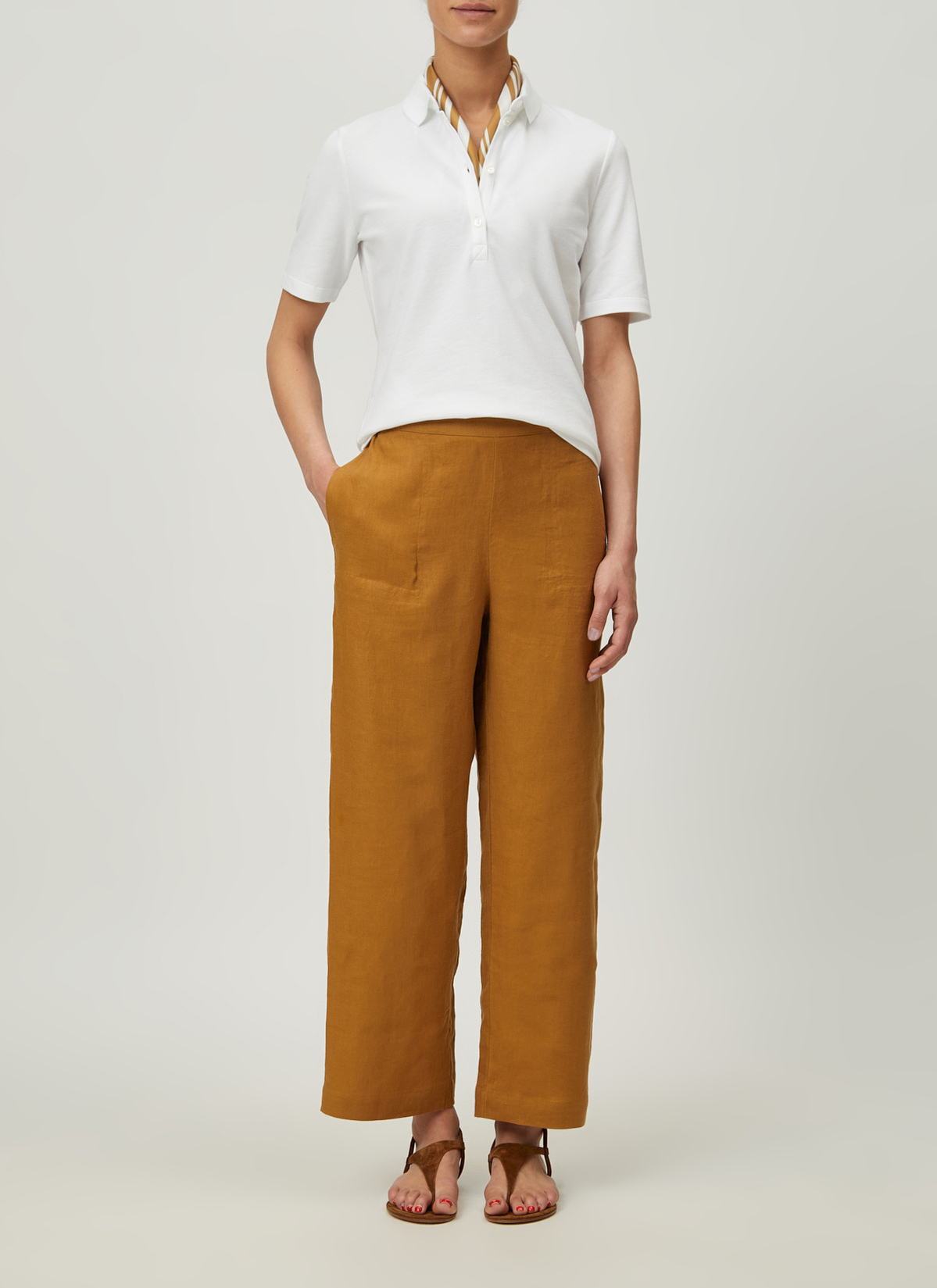 Shirt Polohemd, Pure White Detailansicht 2