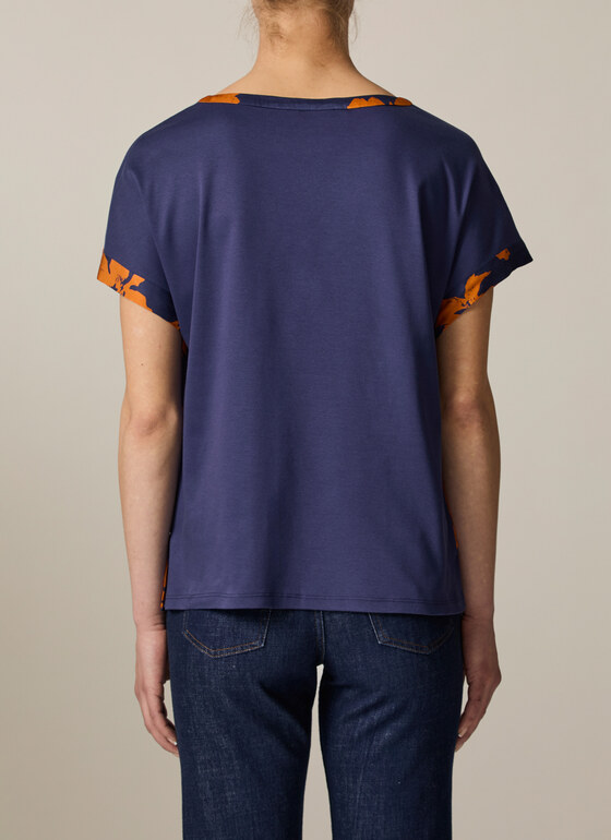 Bluse o. Arm Mystic Blue Frontansicht