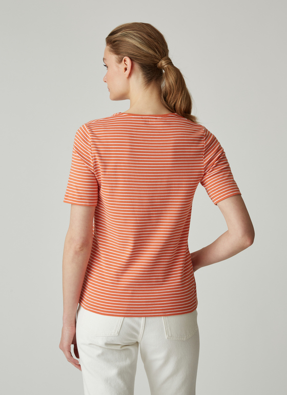 T-Shirt Rundhals 1/2 Arm Starfish/White Frontansicht