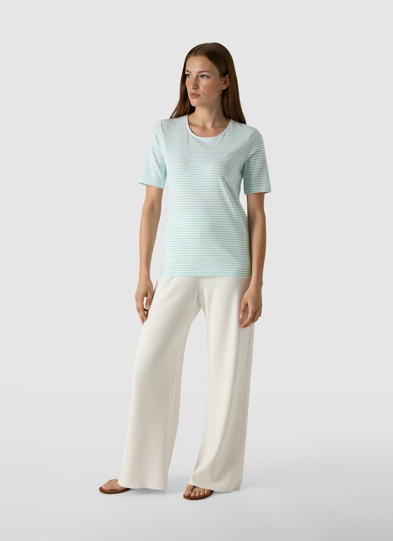 T-Shirt Rundhals 1/2 Arm Neptune Green Frontansicht