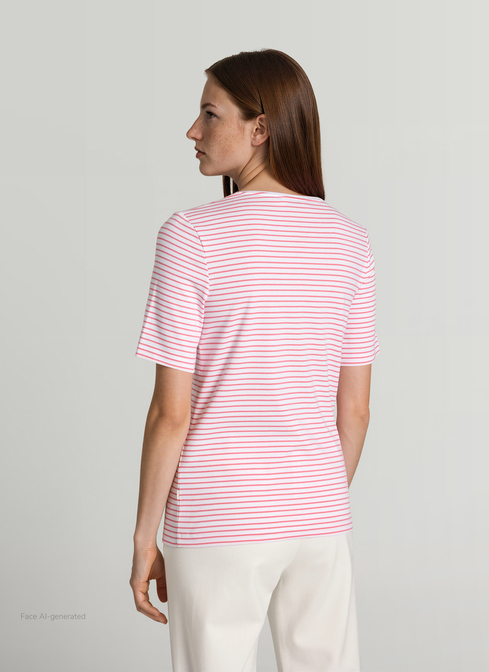 T-Shirt Rundhals 1/2 Arm width=