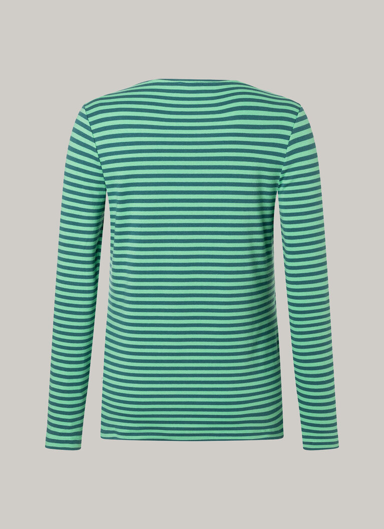 T-Shirt Rundhals, 1/1 Arm, 3/4 Arm, Sea Green/Green Mint Rückansicht