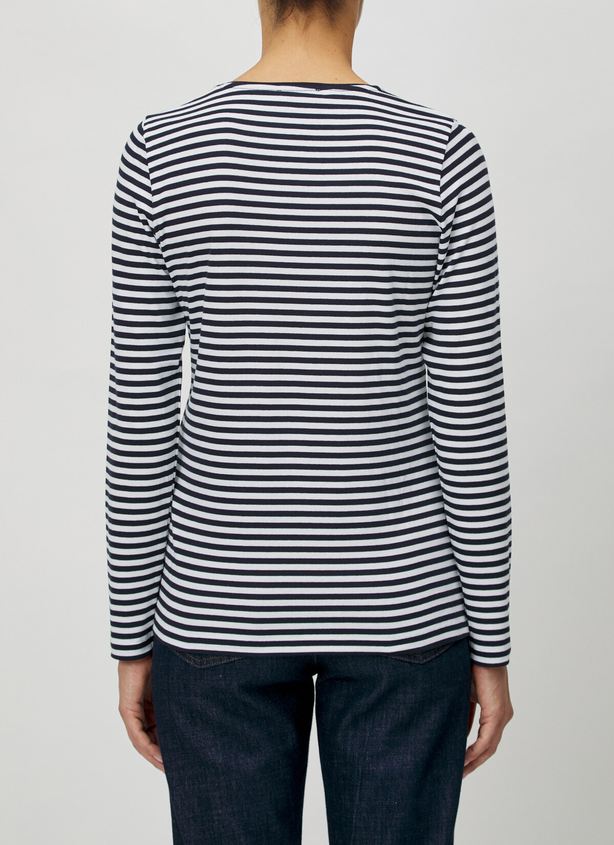T-Shirt Rundhals, Navy Rückansicht