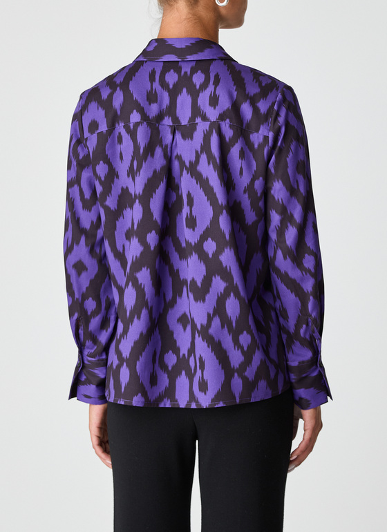 Bluse 1/1 Arm Dark Espresso Frontansicht