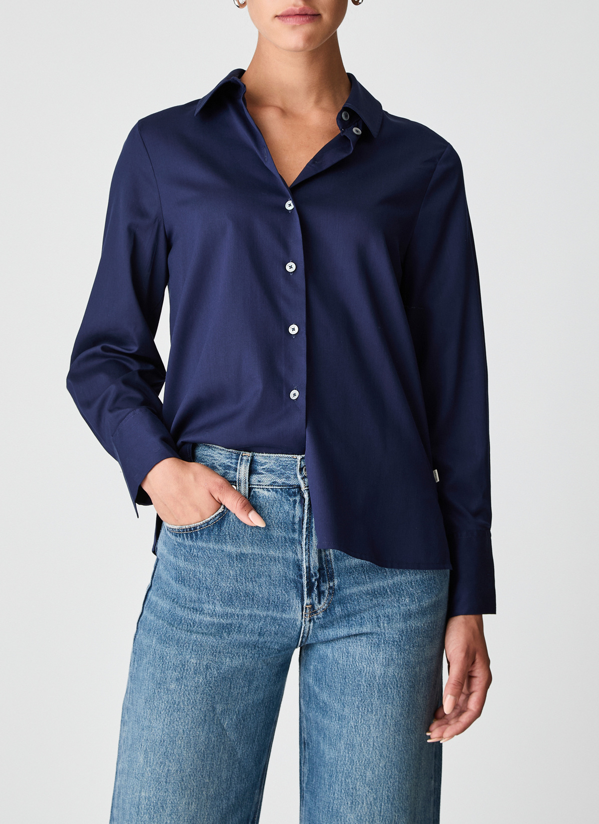Bluse 1/1 Arm, Bright Night Frontansicht