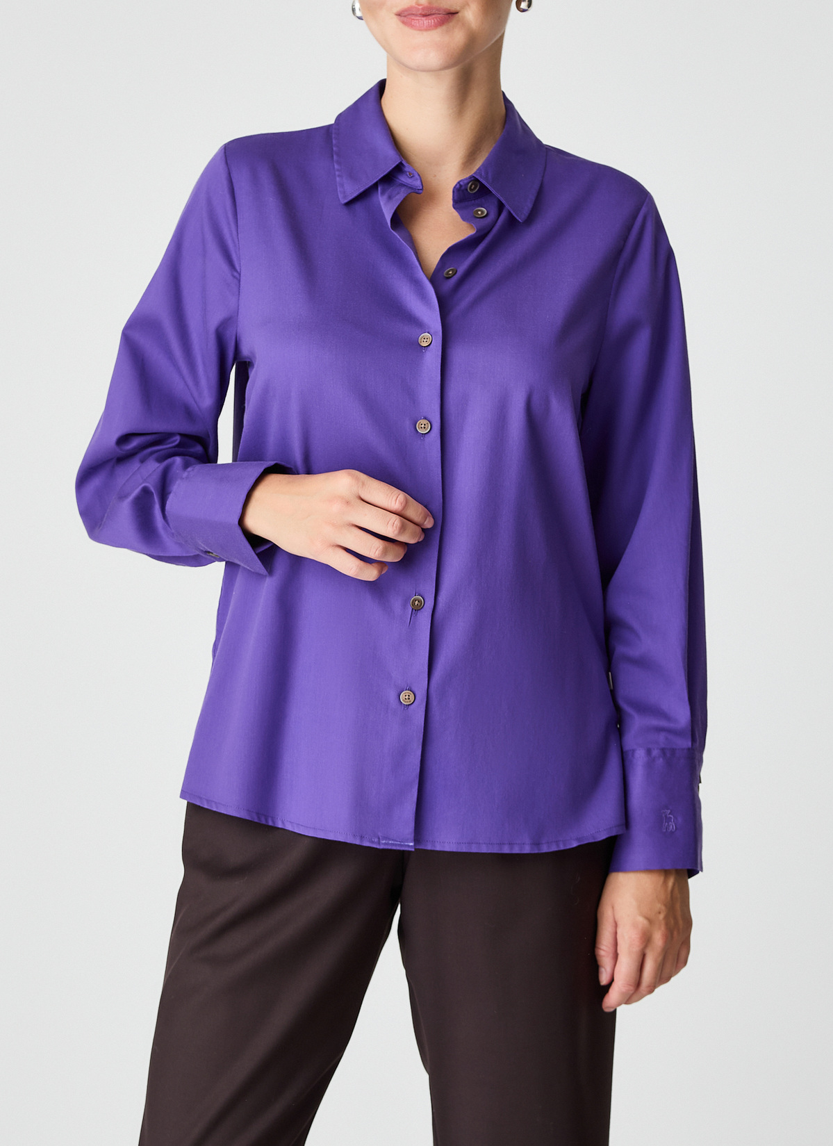 Bluse 1/1 Arm, Mythical Violet Frontansicht